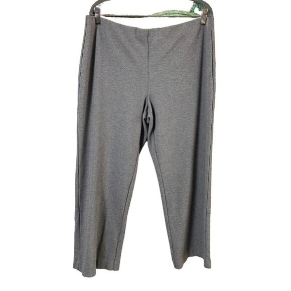 Soft Surroundings Gray Pull On Cropped Stretch Pants Sz‎ PXL - Picture 2 of 8